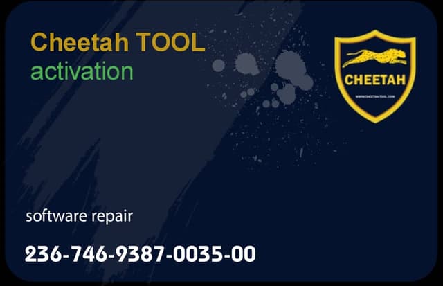 Cheetah TOOL Activation